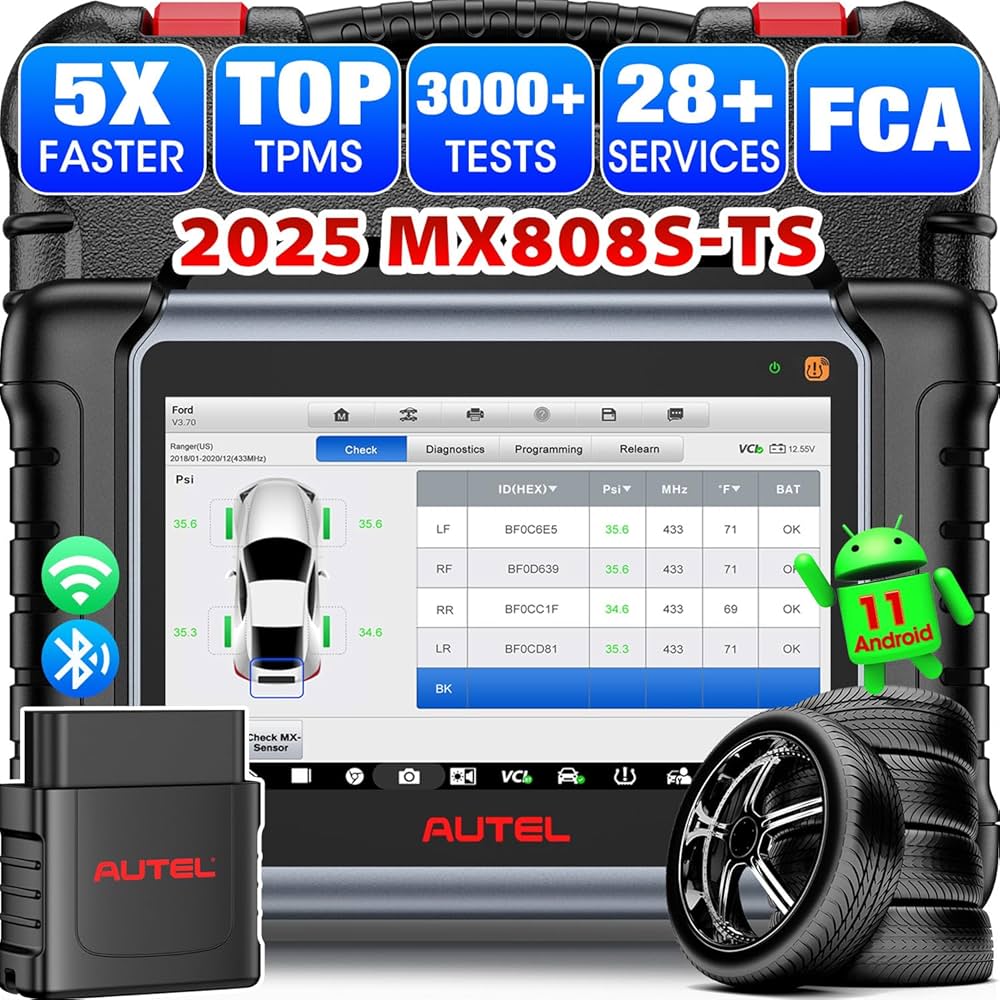 Autel Scanner MaxiCheck MX808S-TS: 2025 Same as MaxiCOM